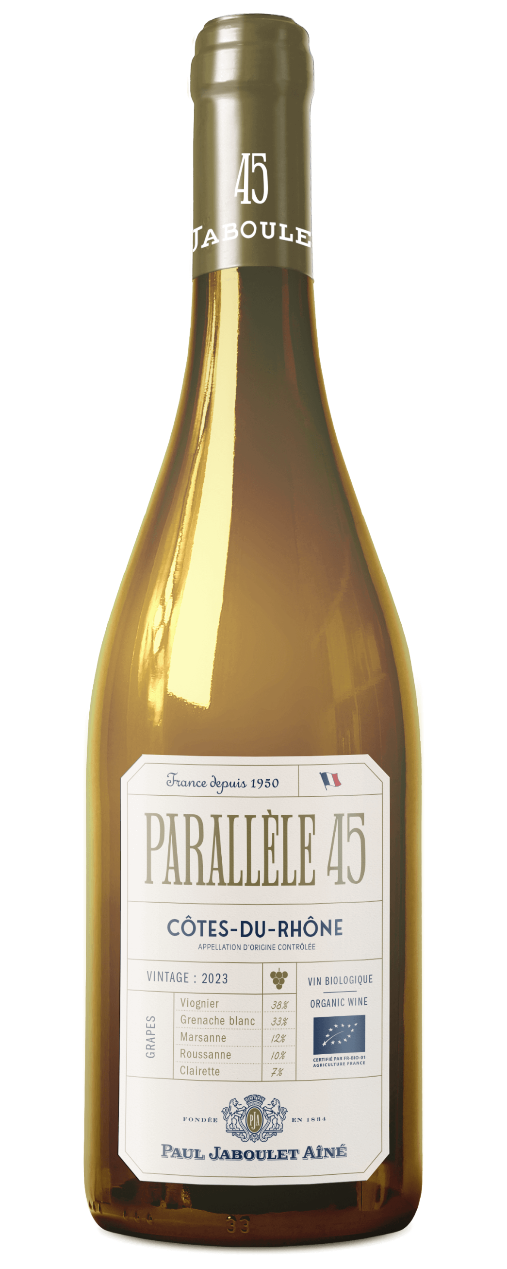 Domaines Paul Jaboulet Aîné - Parallèle 45 blanc 2025 - Côtes-du-Rhône